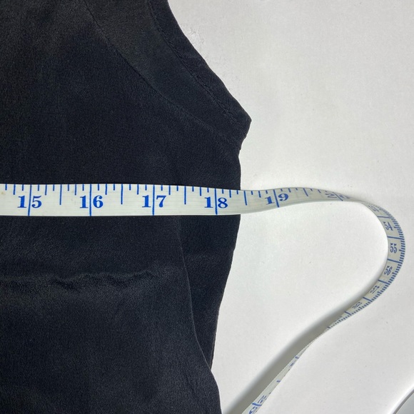 *final price* Vintage! 100% silk! black sleeveless with lace - Picture 6 of 8